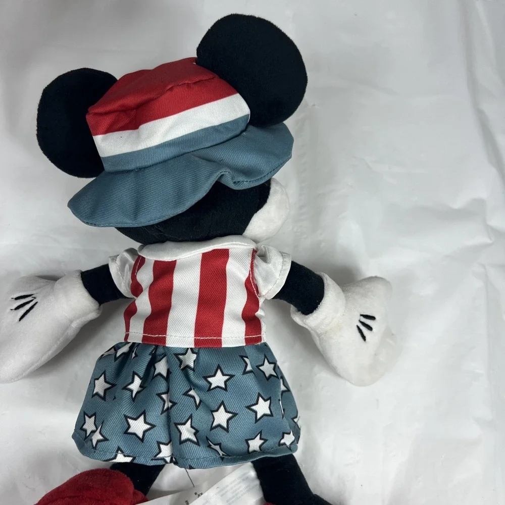 Disney Parks Minnie‎ Mouse Americana USA Patriotic Plush 13
